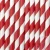 Słomka papierowa 197mm czerwone paski...webp