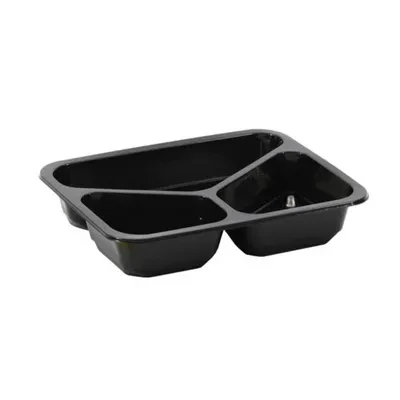 Pojemnik do zgrzewu 3-kom. 450+300+200ml  227x178x40mm czarny.webp