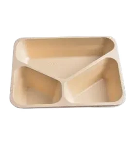 Pojemnik do zgrzewu z trzciny cukrowej 3-kom. 228x179x50mm a'400.webp