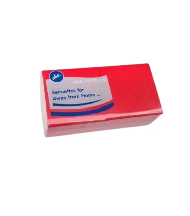 Serwetki składane 33 x 33 cm 2-warstwowe czerwone AHA .webp