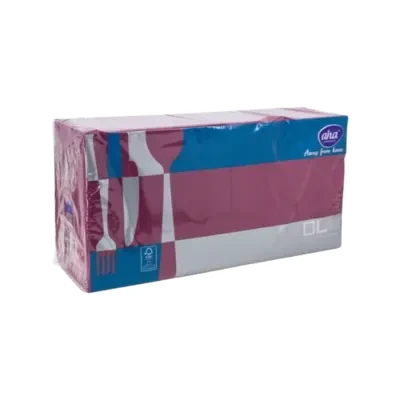 Serwetki składane 33 x 33 cm 2-warstwowe bordowe AHAe.webp