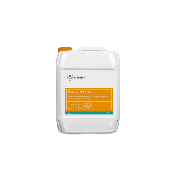 Mediclean MC 550 preparat do plukania i nablyszczania naczyn w zmywarkach 5l.jpg