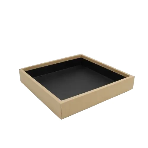 Pudełko papierowe na sushi 32x32x5cm kraft-caarne.webp