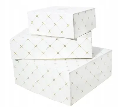 Pudełko kartonowe do ciast/tortów 300x300x125mm ROZETA.webp