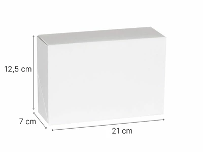 Opakowanie cukiernicze BIAŁE 125x210x70mm.webp