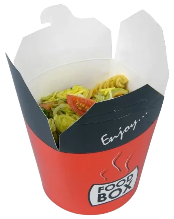 food box 950ml czerwony z nadrukiem Enjoy.webp