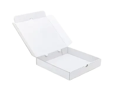Karton na pizzę 24x24x4cm 3W E 420gm2 biały-biały z nadrukiem (1).webp