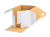 Opakowanie kartonowe na ciasta i torty 305x305x250mm 3W E 400g m2 Biale.png