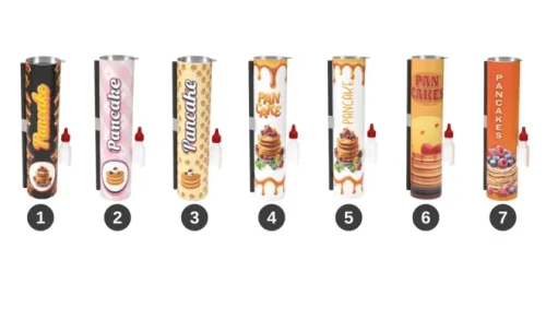 Tuba na wynos 55mm x 210/240mm  Wzory Pancake.webp