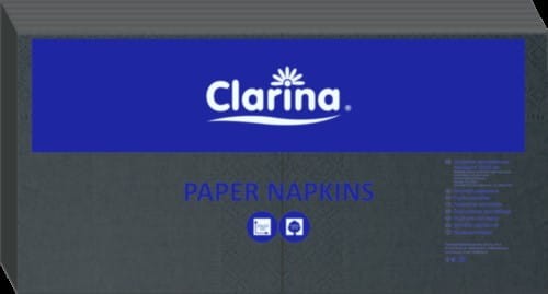 Serwetki składane 33 x 33 cm 2-warstwowe czarne .jpg