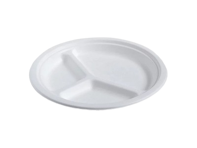 Talerz z trzciny cukrowej ø26cm dzielony okrągły Natura.png