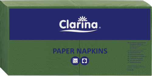 Serwetki składane 33 x 33 cm 2-warstwowe zielone.png