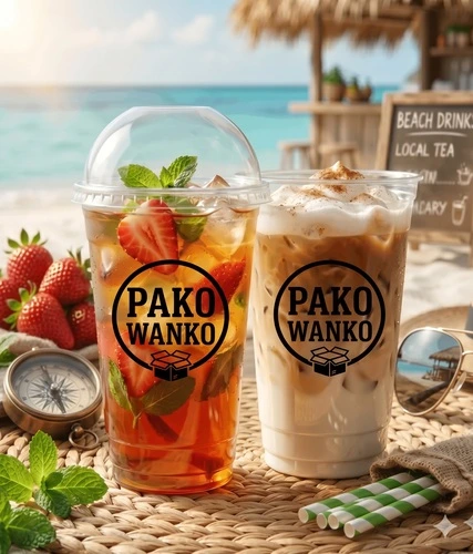 Kubek przezroczysty PET 400ml z nadrukiem punktowym grafika.webp