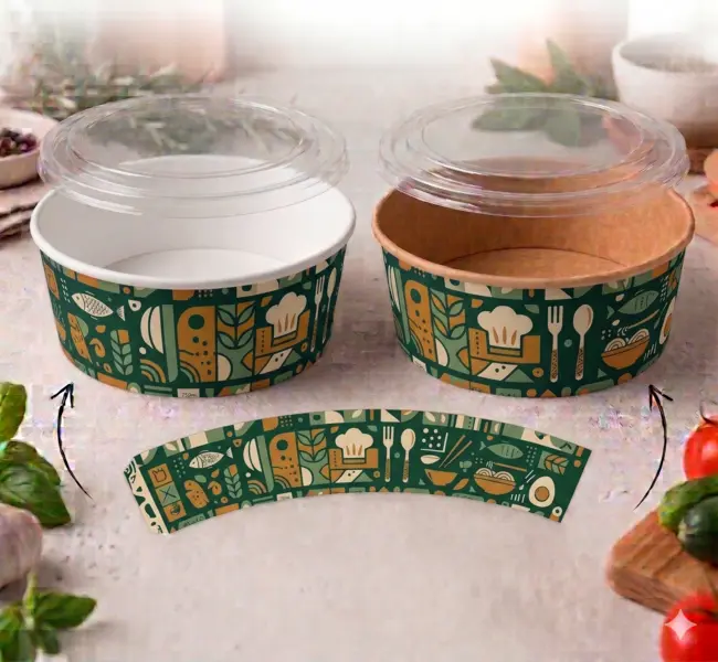 Miska papierowa z nadrukiem zielona 500ml.webp