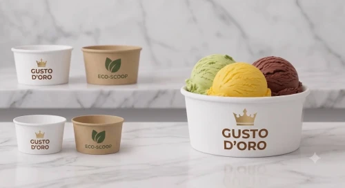 Miska na lody z nadrukiem 350ml punktowy LOGO.webp