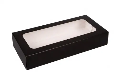 Pudełko na sushi z okienkiem 22x10x5cm czarne.webp