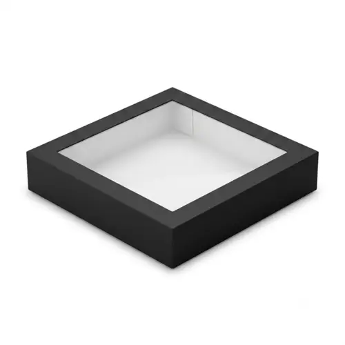 Pudełko na sushi z okienkiem 25x25x5cm czarne.webp