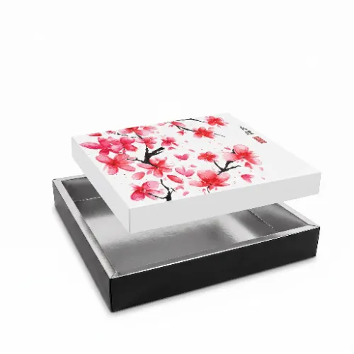Pudełko na sushi z wkładką 32x32x5cm  Sakura.webp