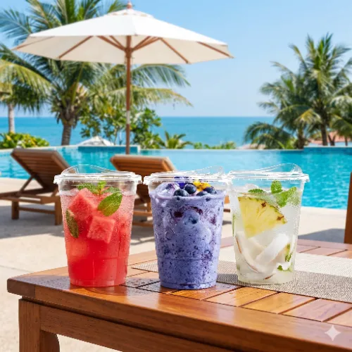Pokrywka do kubków ø95 płaska typu SIP-THRU plaża.webp