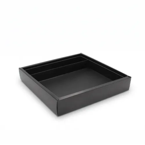 Wkładka czarna do pudełka na sushi 32x32x5cm czarne pudełko wzmacniane.webp