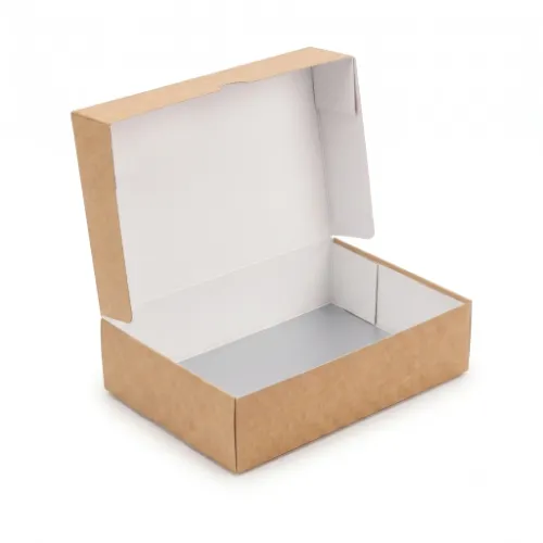 Wkładka srebrna do pudełka na Sushi 22x14x5cm pudełko kraft bez okienka.webp