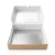 Wkładka srebrna do pudełka na sushi 26x19x5cm pudełko kraft z okienkiem.webp