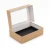 Wkładka czarna do pudełka na Sushi 19x13x5cm pudełko kraft  z okienkiem otwarte.webp