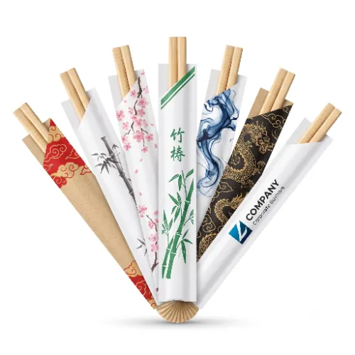 Pałeczki do Sushi 21cm drewniane z nadrukiem.webp