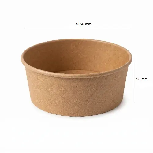 Miska papierowa 750ml fi 150mm z wymiarami.webp