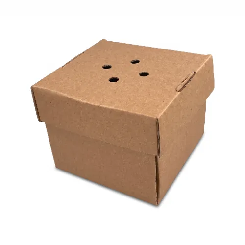 Burger box papierowy 13,2x13,2x10,1cm 340g kraft rozkładany.webp
