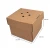 Burger box papierowy 13,2x13,2x10,1cm 340g kraft  z wymiarami.webp