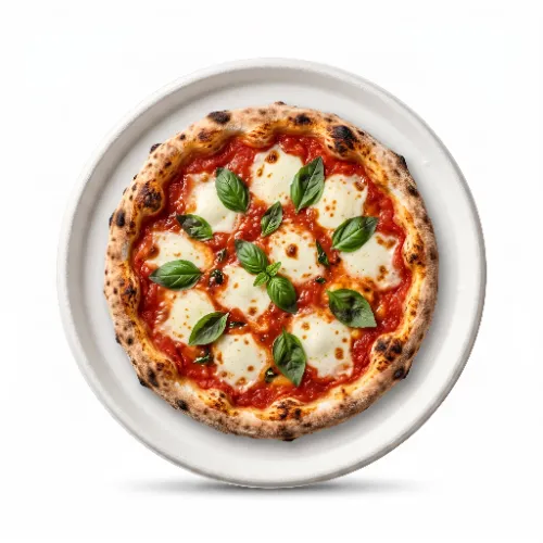 Talerz z trzciny cukrowej ø32cm 12,5 okrągły biały z pizzą.webp