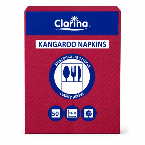 Serwetki kangurki kieszonki bordowe.webp