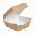 Burger box papierowy 11,5x11,5x7,5cm biało-brązowy mały z wymiarami.webp