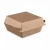 Burger box papierowy 13,5x13,5x6,5cm średni kraft zamknięty.webp