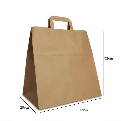 Torba cateringowa papierowa 32x20x32cm kraft z wymiarami.webp