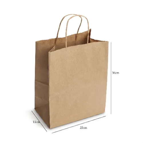 Torba cateringowa papierowa 25x11x30cm kraft z wymiarami.webp