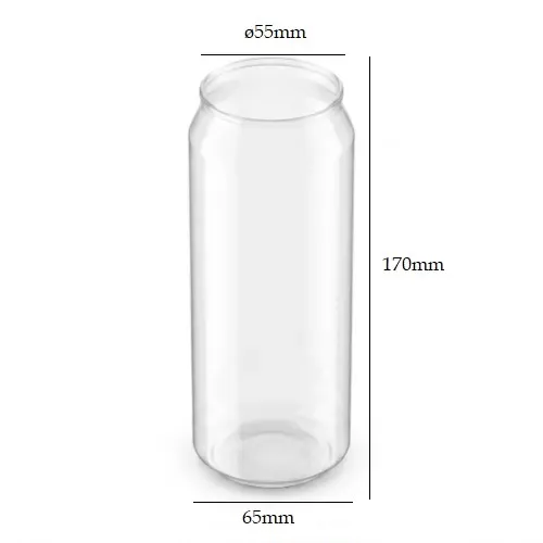 Puszka PET 500ml ø65mm55mm z wymiarami..webp