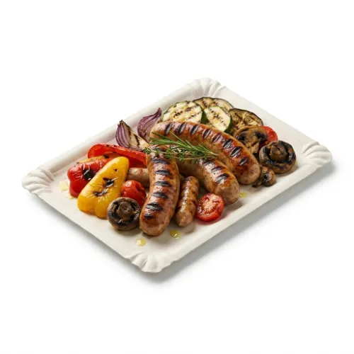 Tacka papierowa 24x34cm biała grill.webp