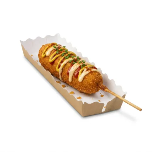Tacka do Corn Dogów z corn dogiem.webp