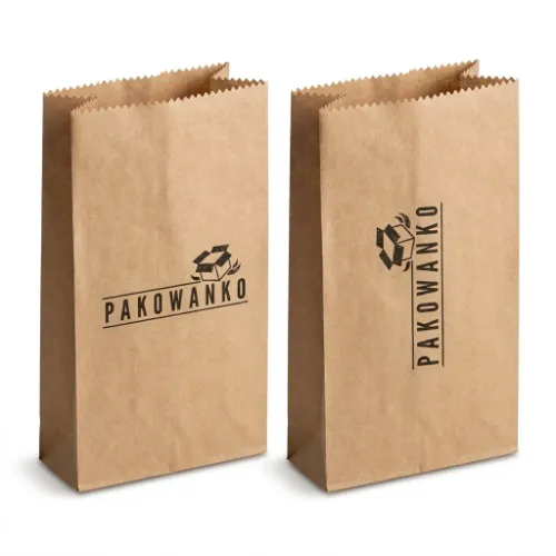 Torba fałdowa 26x8x38cm brązowa z nadrukiem.webp