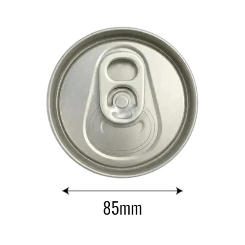 Wieczko do puszek PET ø85mm srebrne z wymiarami.webp