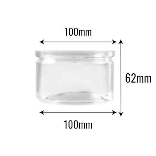 Puszka PET 320ml ø100mm (typu słoik) z wymiarami.webp