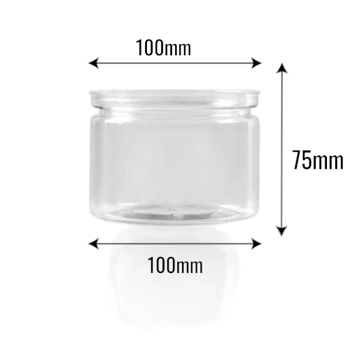 Puszka PET 450ml ø100mm (typu słoik) z wymiarami.webp