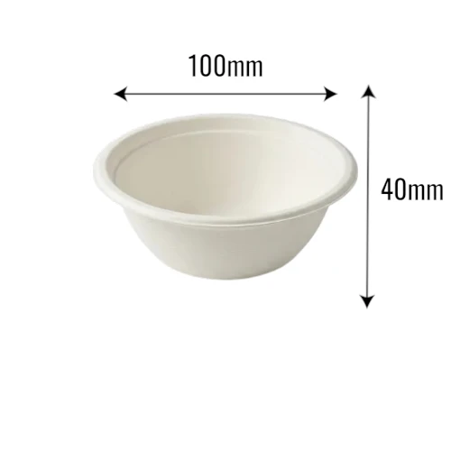 Miska z trzciny cukrowej 130ml z wymiarami.webp