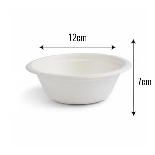 Miska z trzciny cukrowej 350ml  z wymiarami .webp