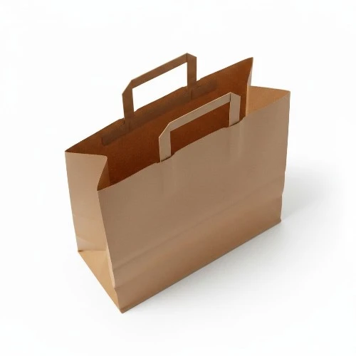 _Torba papierowa 32x16x29,5cm ucho płaskie kraft widok z góry .webp