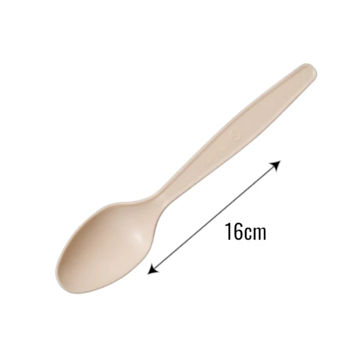 Łyżka z pestek awokado 16,3cm beżowa  z wymiarami.webp