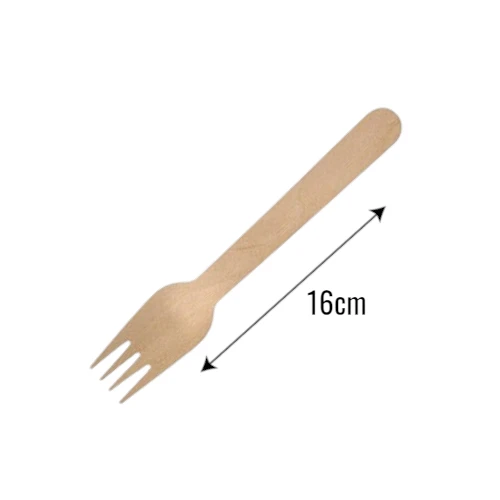 Widelec drewniany 16 cm Natura z wymiarami .webp