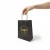 Torba papierowa MINI ECO 18x8x22,5cm czarna z logo w dłoni.webp
